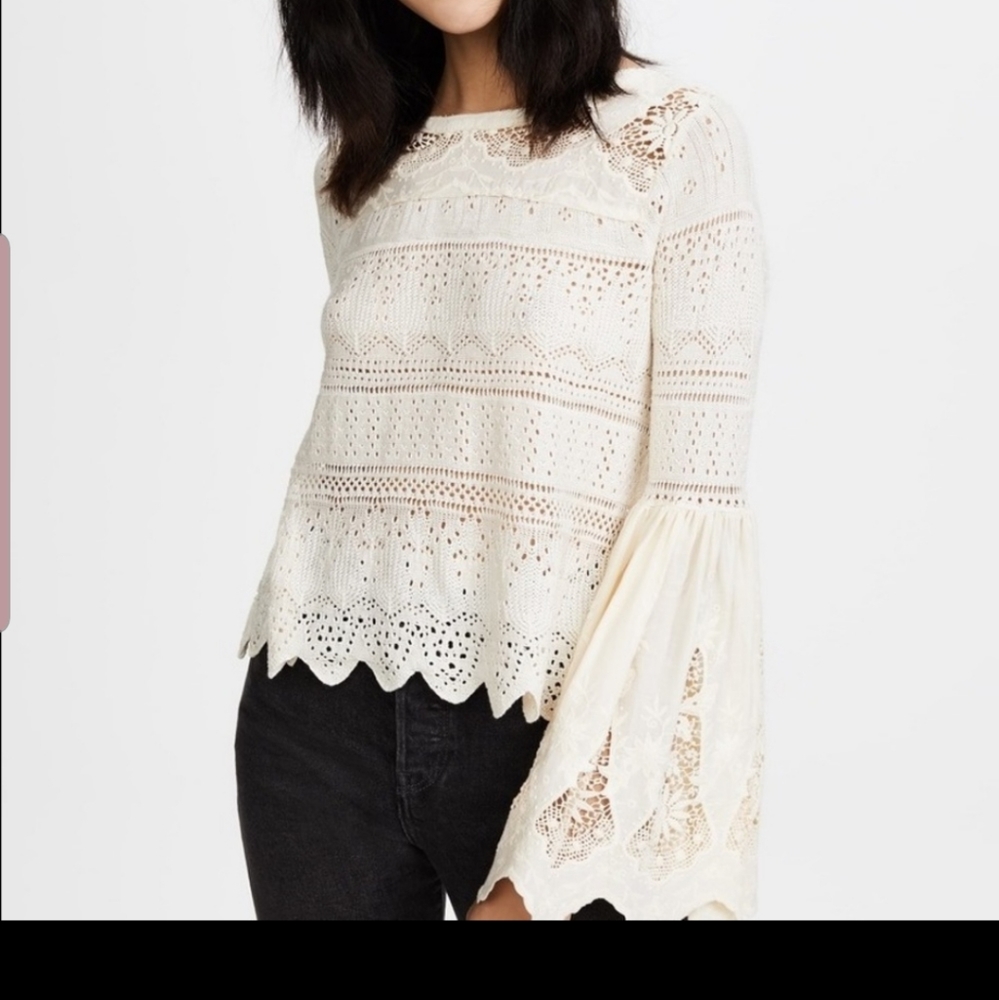 Free people lace top.